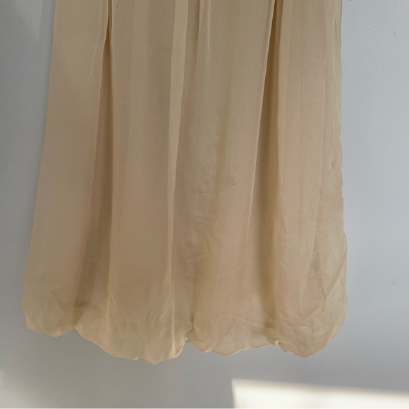 Y2K VERA MODA FLOWY BUBBLE  WHITE MINI DRESS - Picture 2 of 9